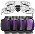 K&F Concept DJI Flip Filter 4pcs(ND8+ND16+ND32+ND64), anti-reflective green coating on one side, wat