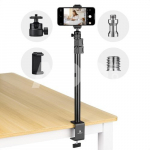 K&F Concept K&F 37-90cm C-Clamp Desktop Stand for Cameras, LED Lights, Smartphones