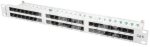 Patch Panel 48 Port 1U Kat.6 szary