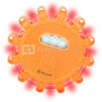 Tellur Basic LED emergency signal and flashlight, 3 x AAA, magnetic, orange