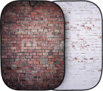 Manfrotto background Urban Collapsible 1.5x2.1m, classic red/distressed white brick (LB5706)