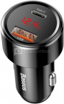 Baseus car charger 45W 2x ports (USB + USB-C) Magic black CCMLC20C-01
