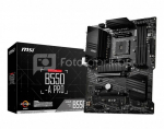 MSI B550-A PRO Processor family AMD, Processor socket AM4, DDR4 DIMM, Memory slots 4, Supported hard disk drive interfaces  SATA, M.2, Number of SATA connectors 6, Chipset AMD B550, ATX