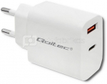 Qoltec Charger 18W 5-12V, 1.5-3A, USB C