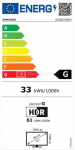 Samsung Flat Monitor LS32BG700EUXEN 32 ", IPS, UHD, 3840 x 2160, 16:9, 1 ms, 300 cd/m&sup2;, Black, 144 Hz, HDMI ports quantity 2