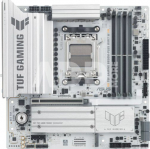 Asus TUF GAMING B850M-PLUS WIFI7 W | Processor family AMD | Processor socket AM5 | DDR5 | Supported hard disk drive interfaces SATA, M.2 | Number of SATA connectors 4