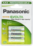 1x4 Panasonic Accu NiMH Micro AAA 750 mAh Rechargeable Evolta