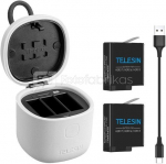 TELESIN Allin Box Series Charger with two pcs full