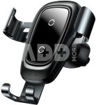 Baseus Metal Gravitational Car Mount with Qi Inductive Charger (Black)
