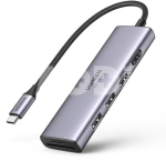 UGREEN CM511 5-in-1 Adapter USB-C Hub to 3x USB3.0 + HDMI + TF / SD (Gray)