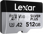 Lexar microSDXC Professional SILVER Plus UHS-I/U3/A2/4K R205/W150 (V30) 512GB