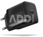 AXAGON ACU-PD30 Sil Wall charger 30W, 1x port USB-C, PD3.0/PPS/QC4+/SFC/AFC/Apple, black