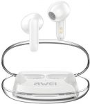 AWEI Bluetooth headphones 5.3 T85 ENC TWS white