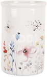 Toothbrush Holder &Oslash; 8x12 cm White Ceramic