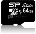 SILICON POWER 64GB, MICRO SDXC UHS-I, SDR 50 mode, Class 10, with SD adapter