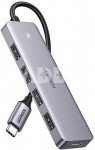 4v1 adapt&eacute;r UGREEN Hub USB-C na 4x USB 3.0 USB-C - &scaron;ed&yacute;