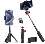 K&F Concept K&F Cell Phone Tripod MS02 34cm phone tripod with remote Black Orange
