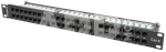 Patch Panel 48 Port 1U Kat.6 czarny
