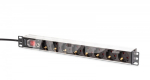 Power Strip DN-95436 (rack-mountable) - aluminium profile and overload