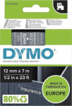 Dymo D1 Schriftband 12 mm x 7 m white / transparent 45020