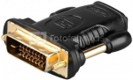 Goobay 68931 HDMI&trade;/DVI-D adapter, gold-plated