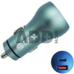 Kroviklis USB 3.0+ Type C: 12-24V, 36W, QC3.0+ PD