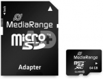 MEMORY MICRO SDXC 64GB C10/W/ADAPTER MR955 MEDIARANGE