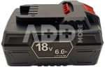 Akumuliatorius skirtas įrankiams PARKSIDE PAP20, 18V-20V, 6Ah, Li-ion