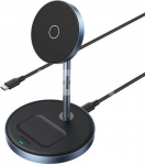 Wireless charger 2in1 UGREEN 90668 (silver blue)