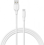 USB 2.0 Male to Micro-B Male 2A 2m Vention CTIWH (white)