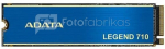SSD|ADATA|LEGEND 710|256GB|M.2|PCIE|NVMe|3D NAND|Write speed 1000 MBytes/sec|Read speed 2100 MBytes/sec|TBW 65 TB|MTBF 1500000 hours|ALEG-710-256GCS
