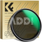 K&F Concept K&F 52MM D Series Variable/Fader ND Filter, ND2~ND32, W/O Black Cross