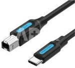 CABLE USB-C TO USB 2.0B/2M BLACK CQUBH VENTION