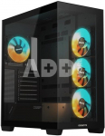Case|GIGABYTE|GB-C500P ST|MidiTower|Case product features Transparent panel|ATX|MicroATX|MiniITX|Colour Black|GB-C500PST