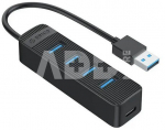 Orico TWU3 USB to 4x USB 3.0 Hub Adapter (black)