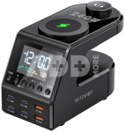 Blitzwolf BW-FW10 alarm clock with charger 2xUSB-A, 4xUSB-C, 240W