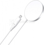 Magnetick&aacute; bezdr&aacute;tov&aacute; nab&iacute;ječka Choetech T518 15 W (b&iacute;l&aacute;)