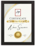 Zep V4721B Certificate Black 21x29,7 cm