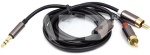 Audio kabelis 3.5mm - 2x RCA, 1.5m