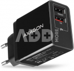 AXAGON ACU-QS24 QUICK and SMART Wall charger, 2x USB port QC3.0/AFC/FCP + 5V-1.2A, 24W