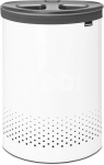 Brabantia Laundry Bin, 55 L dark grey / white