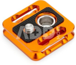 3 Legged Thing QD4XP Plate 38x38mm Arca Compatible QR Plate ORANGE