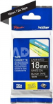 Brother labelling tape TZE-345 black/white 18 mm