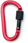 Caruba karabijnhaak Rood (set van 3 stuks)