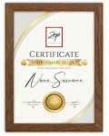 Zep V4721N Certificate Brown 21x29,7 cm