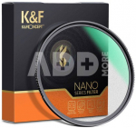 K&F Concept K&F 82MM Nano-X Black Mist Filter 1, HD, Waterproof, Anti Scratch, Green Coated