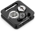 3 Legged Thing QD4XP Plate 38x38mm Arca Compatible QR Plate BLACK