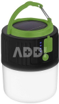 Power Solar Camping Light and Power Bank Black/Green