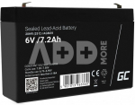 Green Cell Battery AGM VRLA 6V 7.2Ah