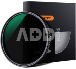 K&F Concept K&F 43MM MV36 Slim Variable/Fader NDX, ND8~ND2000, Waterproof, Anti Scratch, Green Coated